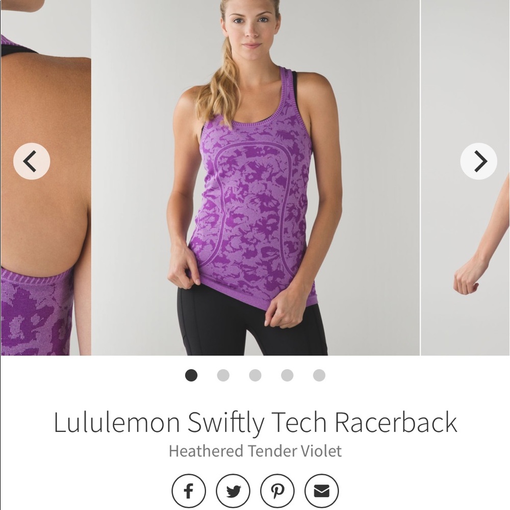 Lululemon swiftly tech racer back sz 8